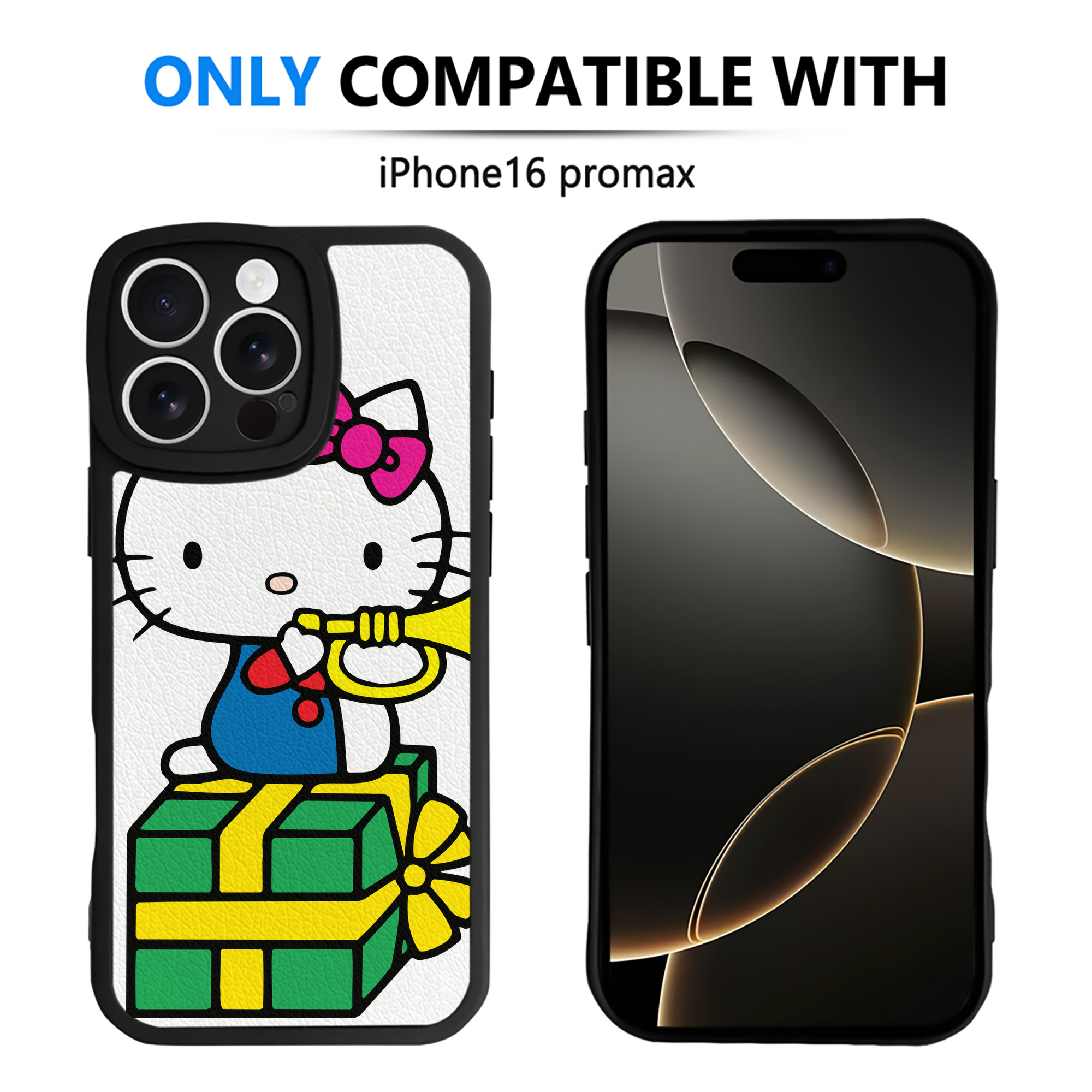 （画像用） Hello Kitty ハローキティ 【iPhone 16シリーズ対応】シリコンスマホケース（レザー調） 材質：シリコン